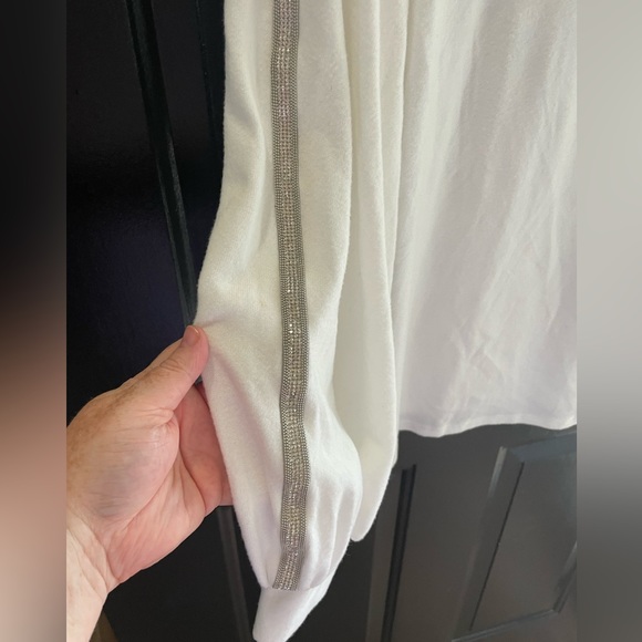 Perception Concept Jeweled Sleeve Sweater stretchy so soft! Size Large L nwt - Picture 4 of 15